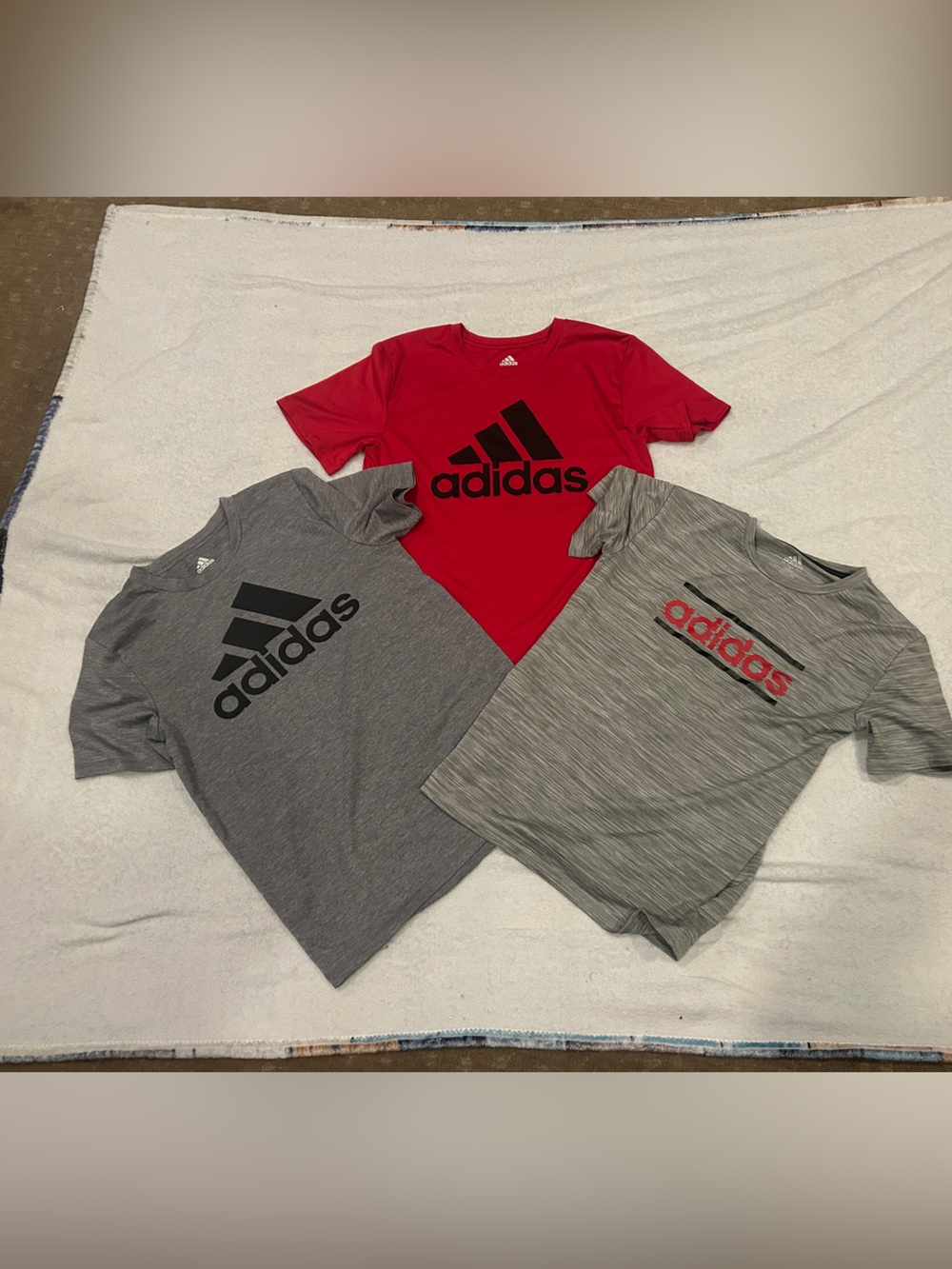 Adidas 3 shirt bundle! 3 short sleeve dri fit shirts